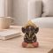 Sitzende Ganesha-Figur aus Polyresin, 11,5 cm