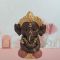 Sitzende Ganesha-Figur aus Polyresin, 11,5 cm