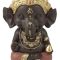Sitzende Ganesha-Figur aus Polyresin, 11,5 cm