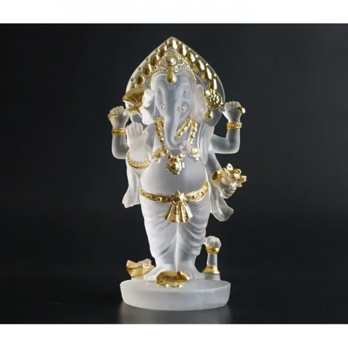 Sitzende Ganesha-Figur aus Polyresin, 11,5 cm