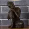 Sitzender Thai-Buddha in nachdenklicher Haltung, 18 cm