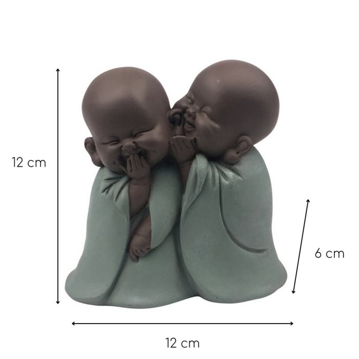 Zwei flüsternde Mönche „Mönchsgeflüster“, 12 cm