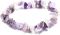 Armband aus Natursteinen, Amethyst, 18 cm