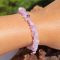 Armband aus Natursteinen, Amethyst, 18 cm