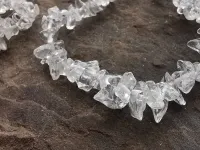 Armband aus Natursteinen, Bergkristall, 18 cm