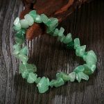 Armband aus Natursteinen, grüner Aventurin, 18 cm