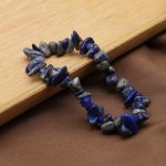 Armband aus Natursteinen, Lapislazuli, 18 cm