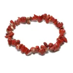 Armband aus Natursteinen, Rote Jaspis, 18 cm