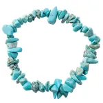 Armband aus Natursteinen, Türkis, 18 cm