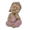 Sitzende Buddha-Figur in nachdenklicher Haltung, 12,5 cm