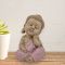 Sitzende Buddha-Figur in nachdenklicher Haltung, 12,5 cm
