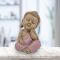 Sitzende Buddha-Figur in nachdenklicher Haltung, 12,5 cm